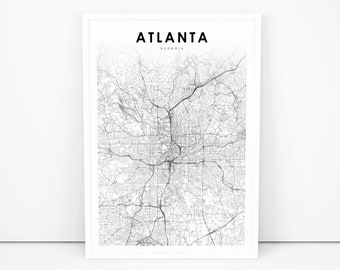 Ga map print Etsy graphic relating to Printable Maps of Georgia called Ga map print Etsy